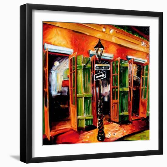 Bourbon Street Bar-Diane Millsap-Framed Art Print