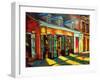 Bourbon Street Color-Diane Millsap-Framed Art Print