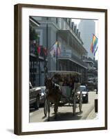 Bourbon Street, French Quarter, New Orleans, Louisiana, USA-Ethel Davies-Framed Photographic Print