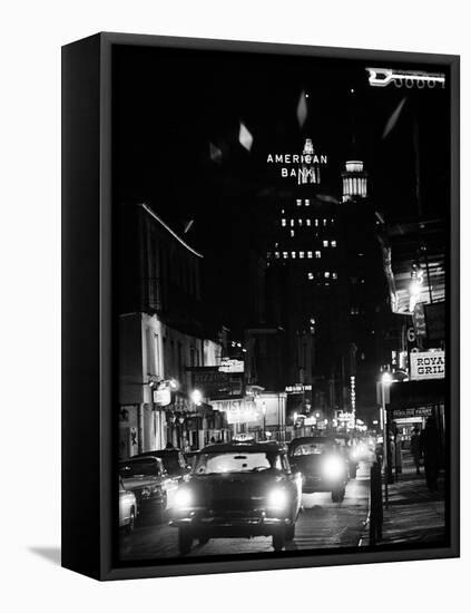 Bourbon Street in New Orleans-null-Framed Stretched Canvas