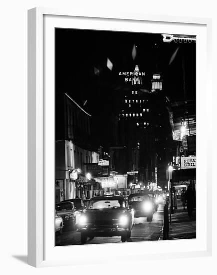 Bourbon Street in New Orleans-null-Framed Premium Photographic Print