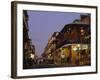 Bourbon Street in the Evening, New Orleans, Louisiana, USA-Charles Bowman-Framed Photographic Print