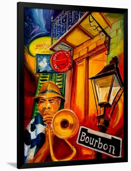 Bourbon Street Jazz-Diane Millsap-Framed Art Print