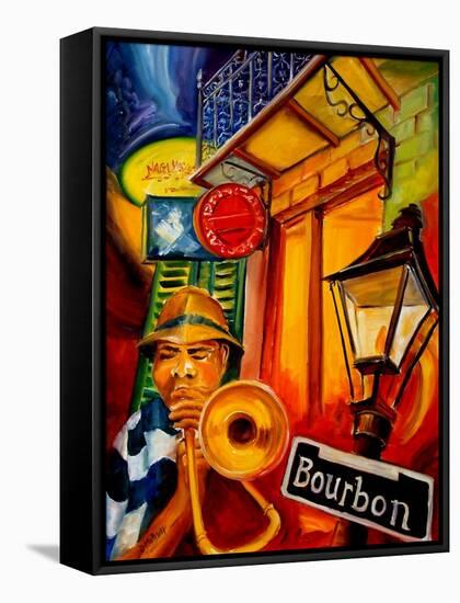 Bourbon Street Jazz-Diane Millsap-Framed Stretched Canvas
