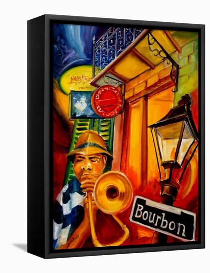 Bourbon Street Jazz-Diane Millsap-Framed Stretched Canvas