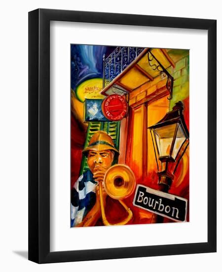 Bourbon Street Jazz-Diane Millsap-Framed Art Print