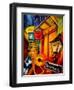 Bourbon Street Jazz-Diane Millsap-Framed Art Print