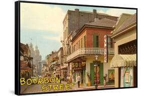 Bourbon Street, New Orleans, Louisiana-null-Framed Stretched Canvas