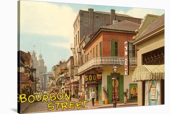 Bourbon Street, New Orleans, Louisiana-null-Stretched Canvas