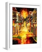 Bourbon Street Night-Diane Millsap-Framed Art Print