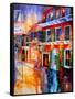 Bourbon Street Red-Diane Millsap-Framed Stretched Canvas