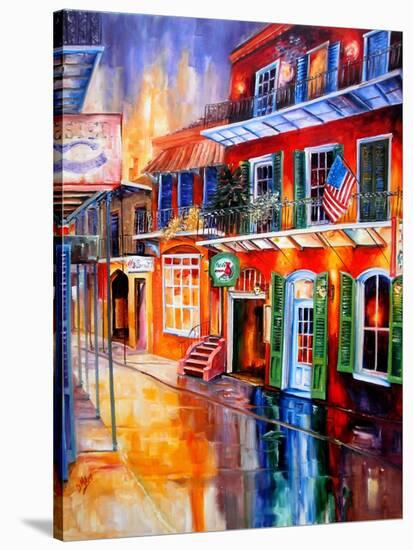 Bourbon Street Red-Diane Millsap-Stretched Canvas