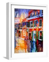 Bourbon Street Red-Diane Millsap-Framed Art Print