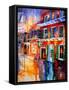 Bourbon Street Red-Diane Millsap-Framed Stretched Canvas