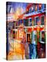 Bourbon Street Red-Diane Millsap-Stretched Canvas