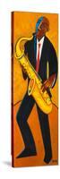 Bourbon Street Sax-Marsha Hammel-Stretched Canvas