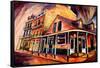 Bourbon Street Strut-Diane Millsap-Framed Stretched Canvas