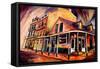 Bourbon Street Strut-Diane Millsap-Framed Stretched Canvas