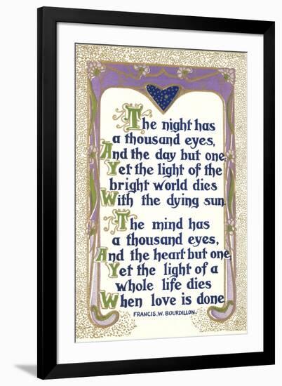 Bourdillon Quotation-null-Framed Art Print