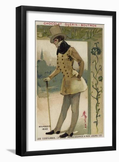 Bourgeois Costume, 1830-null-Framed Giclee Print