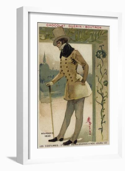 Bourgeois Costume, 1830-null-Framed Giclee Print