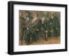 Bourgeois Germans in a Public Meeting, 1849-Adolph Friedrich Erdmann von Menzel-Framed Giclee Print