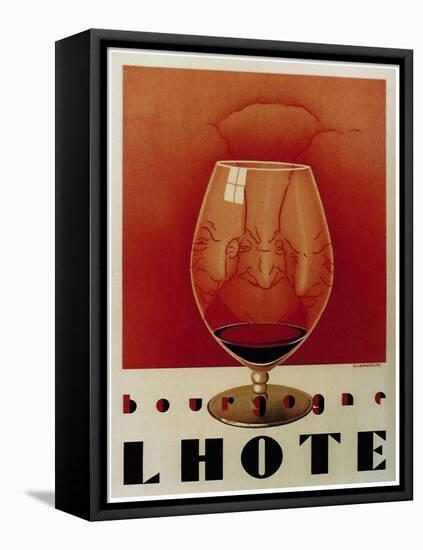 Bourgogne Lhote French Wine C.1930-Vintage Lavoie-Framed Stretched Canvas