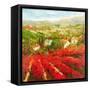 Bourgogne-Marino-Framed Stretched Canvas