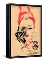 Bourjois, Mais Oui Womens, USA, 1940-null-Framed Stretched Canvas