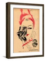 Bourjois, Mais Oui Womens, USA, 1940-null-Framed Giclee Print