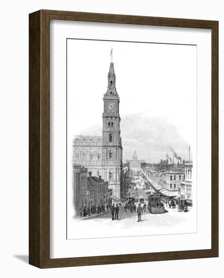 Bourke Street, Melbourne, Victoria, Australia, 1886-WC Fitler-Framed Giclee Print