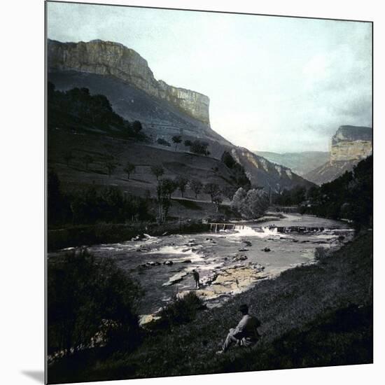 Bourne Gorges (Isère, France) and the Cournouse Massif, Circa 1890-1895-Leon, Levy et Fils-Mounted Photographic Print