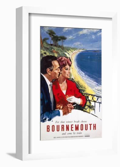 Bournemouth Couple-null-Framed Art Print