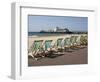 Bournemouth East Beach, Deck Chairs and Pier, Dorset, England, United Kingdom, Europe-Rainford Roy-Framed Photographic Print