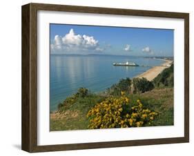 Bournemouth Pier, Poole Bay, Dorset, England, United Kingdom, Europe-Rainford Roy-Framed Photographic Print