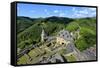 Bourscheid Castle in the Valley of Sauer River, Canton of Diekirch, Grand Duchy of Luxembourg, Euro-Hans-Peter Merten-Framed Stretched Canvas