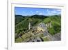 Bourscheid Castle in the Valley of Sauer River, Canton of Diekirch, Grand Duchy of Luxembourg, Euro-Hans-Peter Merten-Framed Photographic Print