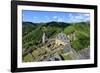 Bourscheid Castle in the Valley of Sauer River, Canton of Diekirch, Grand Duchy of Luxembourg, Euro-Hans-Peter Merten-Framed Photographic Print