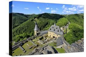 Bourscheid Castle in the Valley of Sauer River, Canton of Diekirch, Grand Duchy of Luxembourg, Euro-Hans-Peter Merten-Stretched Canvas