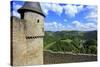 Bourscheid Castle in the Valley of Sauer River, Canton of Diekirch, Grand Duchy of Luxembourg, Euro-Hans-Peter Merten-Stretched Canvas