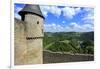 Bourscheid Castle in the Valley of Sauer River, Canton of Diekirch, Grand Duchy of Luxembourg, Euro-Hans-Peter Merten-Framed Photographic Print