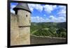 Bourscheid Castle in the Valley of Sauer River, Canton of Diekirch, Grand Duchy of Luxembourg, Euro-Hans-Peter Merten-Framed Photographic Print