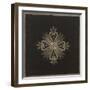 Bourse à soufflet en damas noir brodé argent-null-Framed Giclee Print