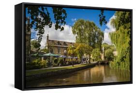 Bourton-On-The-Water, the Cotswolds, Gloucestershire, England, United Kingdon, Europe-Matthew Williams-Ellis-Framed Stretched Canvas