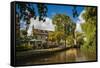 Bourton-On-The-Water, the Cotswolds, Gloucestershire, England, United Kingdon, Europe-Matthew Williams-Ellis-Framed Stretched Canvas