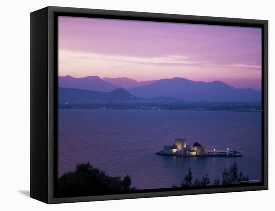 Bourzi, Castle Island, Gulf of Argolis, Nafplion, Greece-Ken Gillham-Framed Stretched Canvas