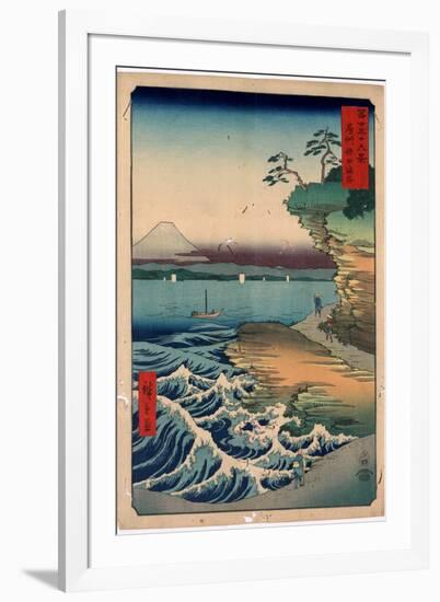 Boushu Hota No Kaigan-Utagawa Hiroshige-Framed Giclee Print