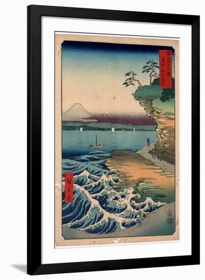 Boushu Hota No Kaigan-Utagawa Hiroshige-Framed Giclee Print