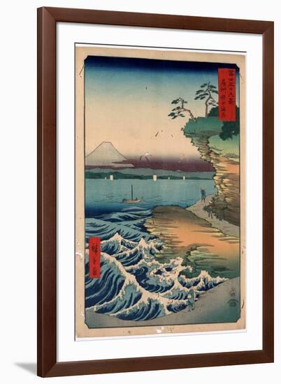 Boushu Hota No Kaigan-Utagawa Hiroshige-Framed Giclee Print