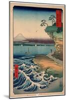 Boushu Hota No Kaigan-Utagawa Hiroshige-Mounted Giclee Print